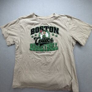 Ultra Game Boston Celtics Shirt Youth XL 14-16 Beige Graphic Tee Icer Brands